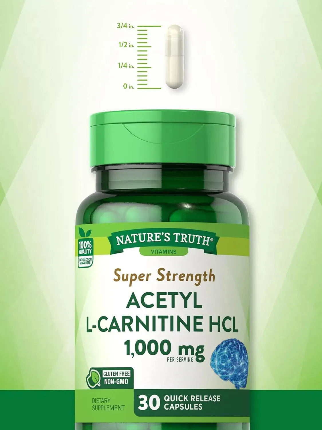 NATURE'S TRUTH - Nature's Truth Acetyl L-Carnitine HCL 1000Mg. 30 Capsulas - The Red Vitamin MX - Suplementos Alimenticios - {{ shop.shopifyCountryName }}