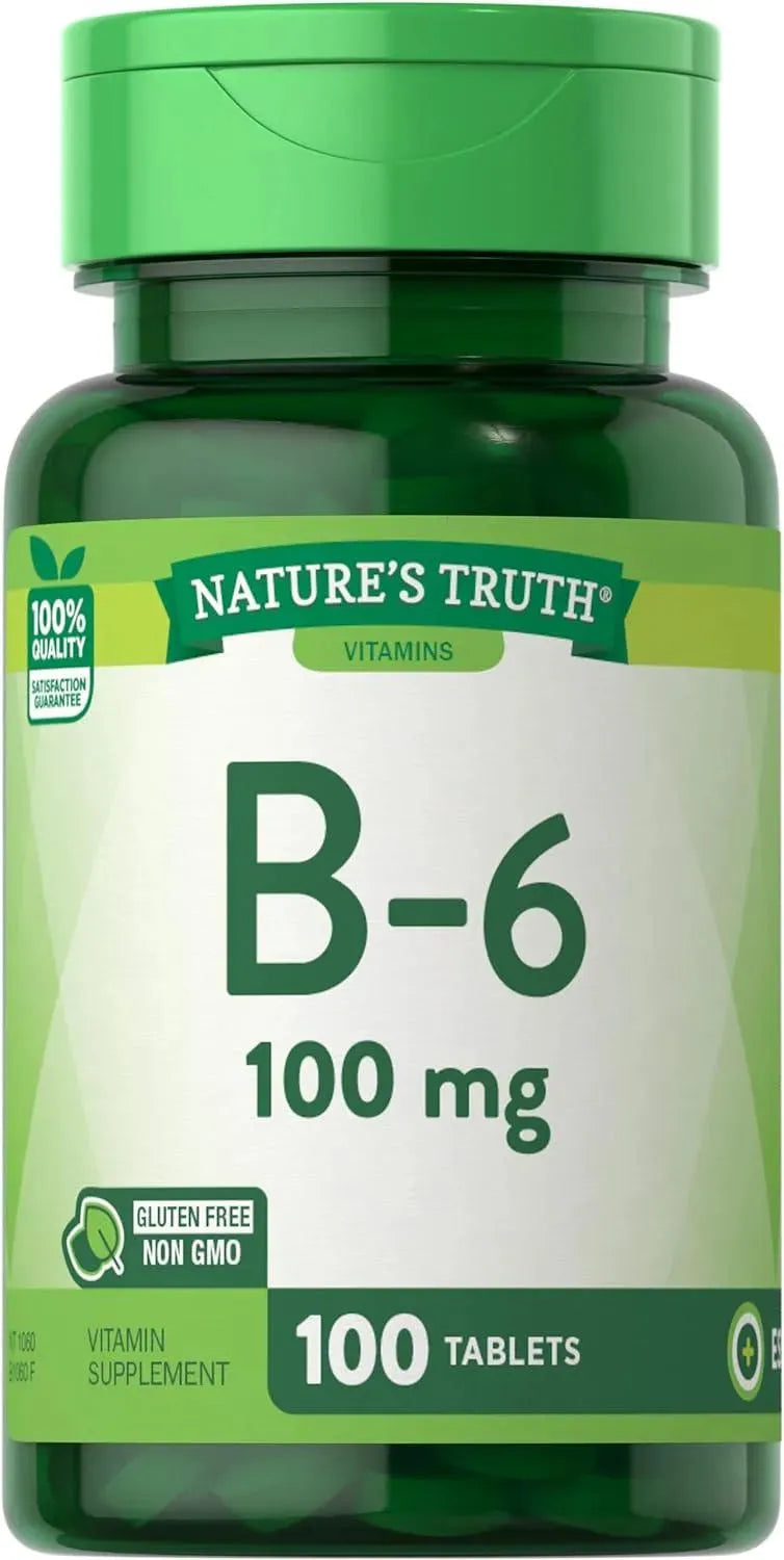 NATURE'S TRUTH - Nature's Truth B6 Vitamin 100Mg. 100 Tabletas - The Red Vitamin MX - Suplementos Alimenticios - {{ shop.shopifyCountryName }}