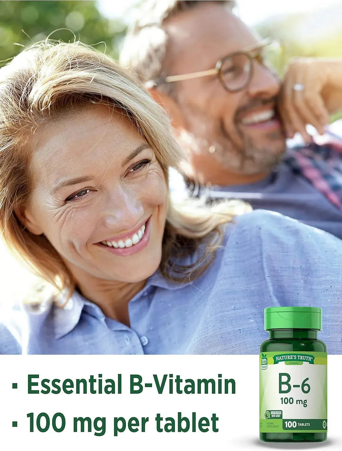 NATURE'S TRUTH - Nature's Truth B6 Vitamin 100Mg. 100 Tabletas - The Red Vitamin MX - Suplementos Alimenticios - {{ shop.shopifyCountryName }}