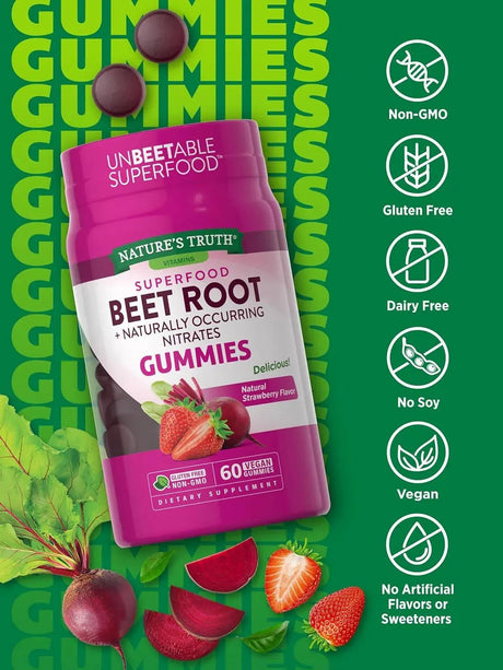 NATURE'S TRUTH - Nature's Truth Beet Root Gummies 60 Gomitas - The Red Vitamin MX - Suplementos Alimenticios - {{ shop.shopifyCountryName }}