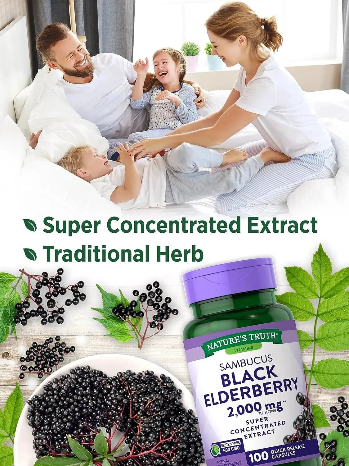 NATURE'S TRUTH - Nature's Truth Black Elderberry Capsules 2000Mg. 100 Capsulas - The Red Vitamin MX - Suplementos Alimenticios - {{ shop.shopifyCountryName }}