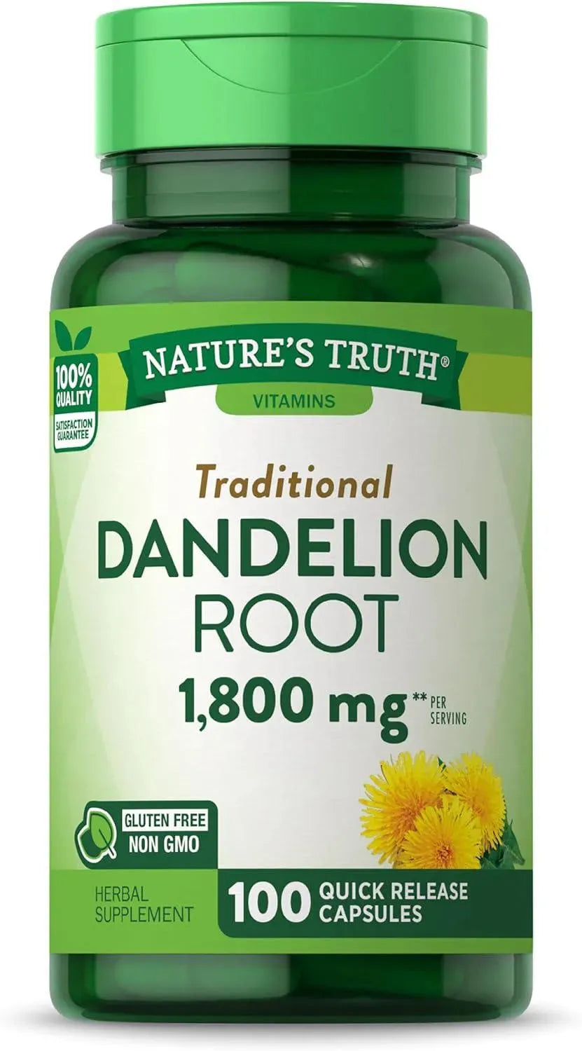NATURE'S TRUTH - Nature's Truth Dandelion Root 1800Mg. 100 Capsulas - The Red Vitamin MX - Suplementos Alimenticios - {{ shop.shopifyCountryName }}