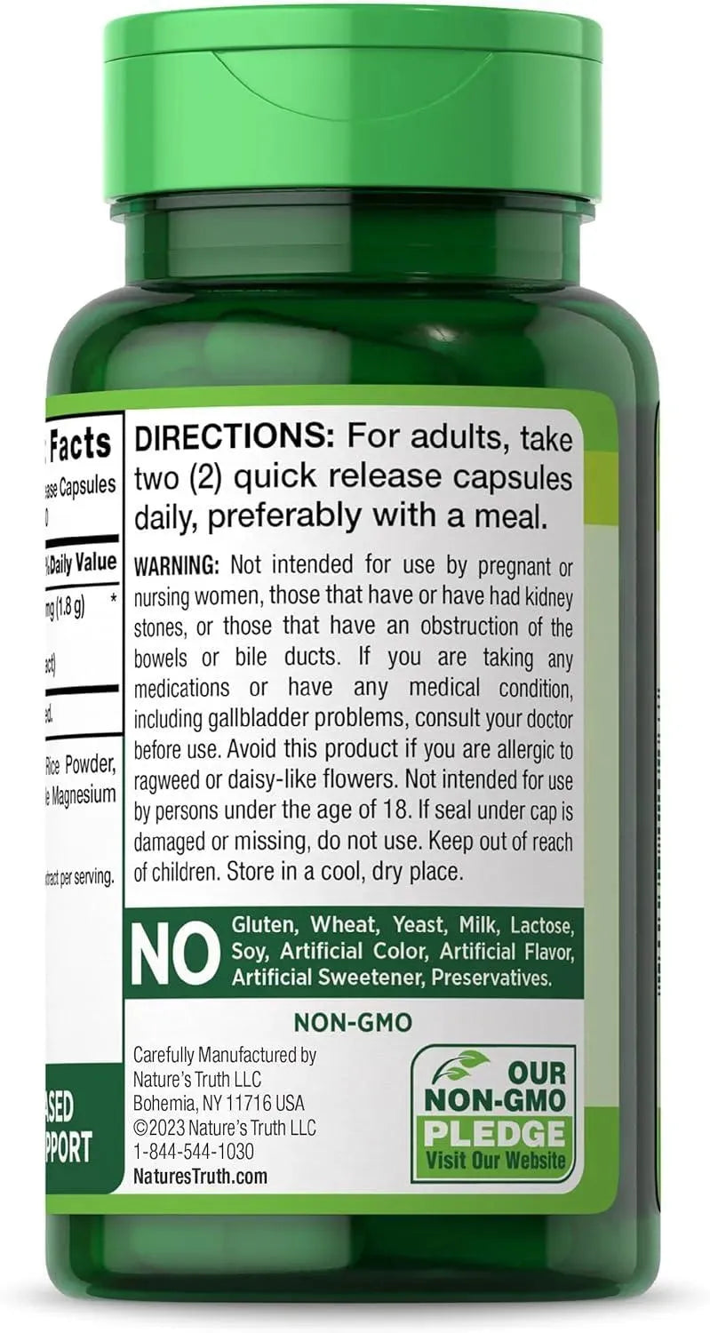 NATURE'S TRUTH - Nature's Truth Dandelion Root 1800Mg. 100 Capsulas - The Red Vitamin MX - Suplementos Alimenticios - {{ shop.shopifyCountryName }}