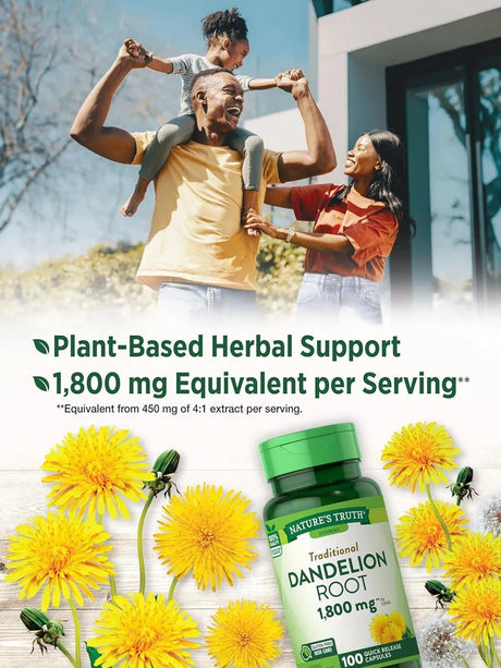NATURE'S TRUTH - Nature's Truth Dandelion Root 1800Mg. 100 Capsulas - The Red Vitamin MX - Suplementos Alimenticios - {{ shop.shopifyCountryName }}
