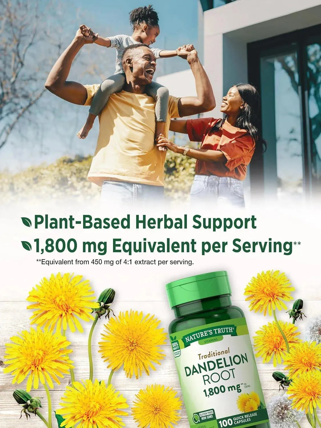 NATURE'S TRUTH - Nature's Truth Dandelion Root 1800Mg. 100 Capsulas - The Red Vitamin MX - Suplementos Alimenticios - {{ shop.shopifyCountryName }}
