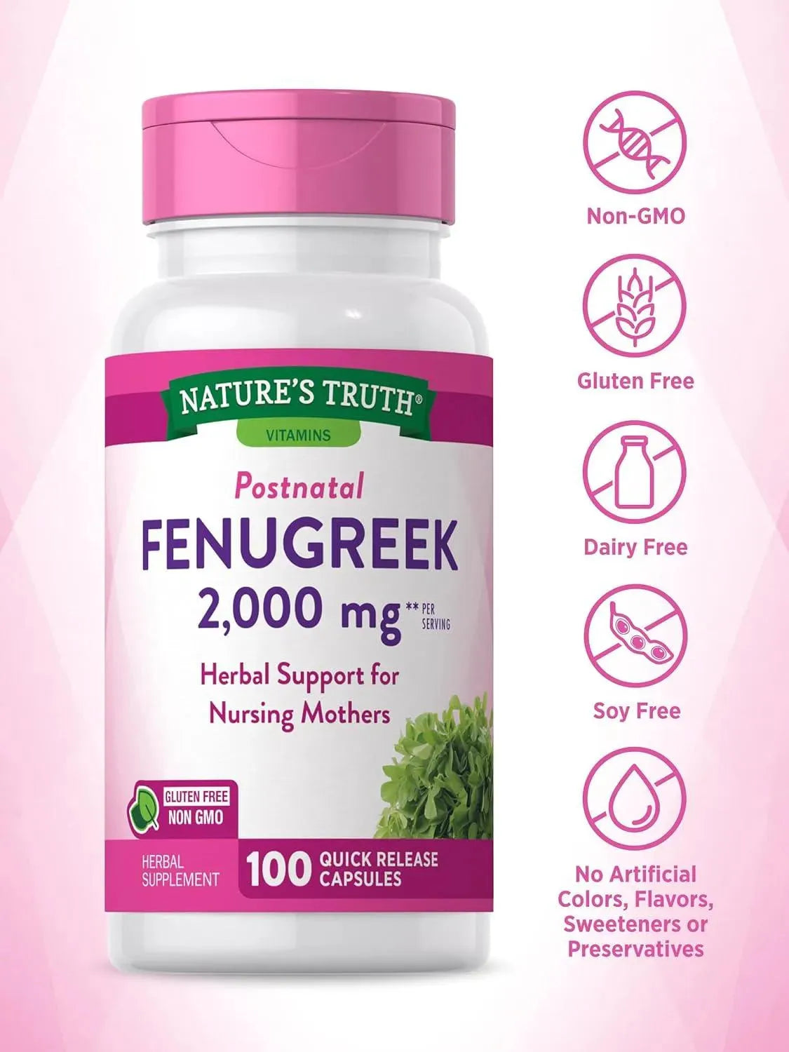 NATURE'S TRUTH - Nature's Truth Fenugreek Seed 2000Mg. 100 Capsulas - The Red Vitamin MX - Suplementos Alimenticios - {{ shop.shopifyCountryName }}