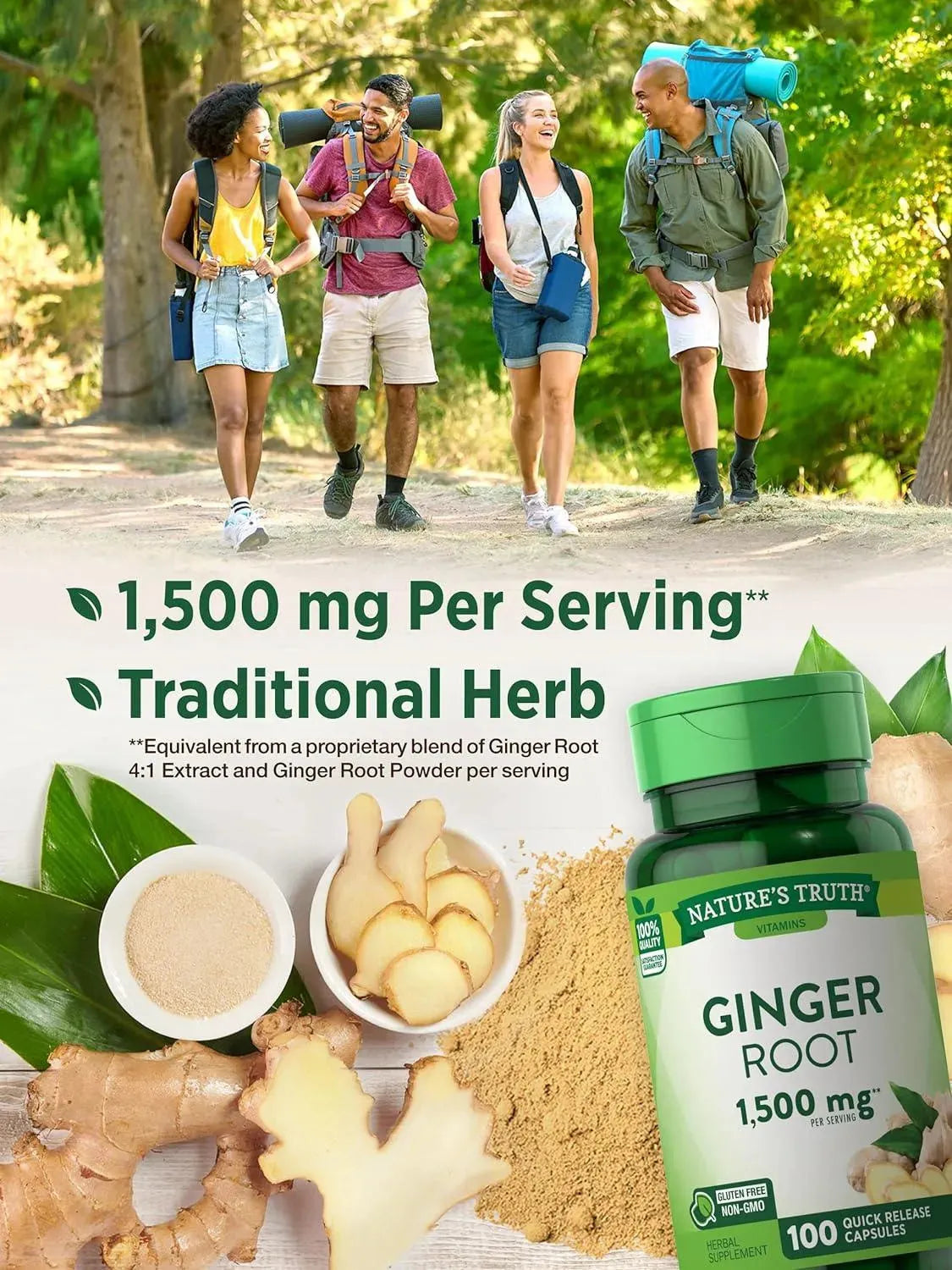 NATURE'S TRUTH - Nature's Truth Ginger Root 1500Mg. 100 Capsulas - The Red Vitamin MX - Suplementos Alimenticios - {{ shop.shopifyCountryName }}