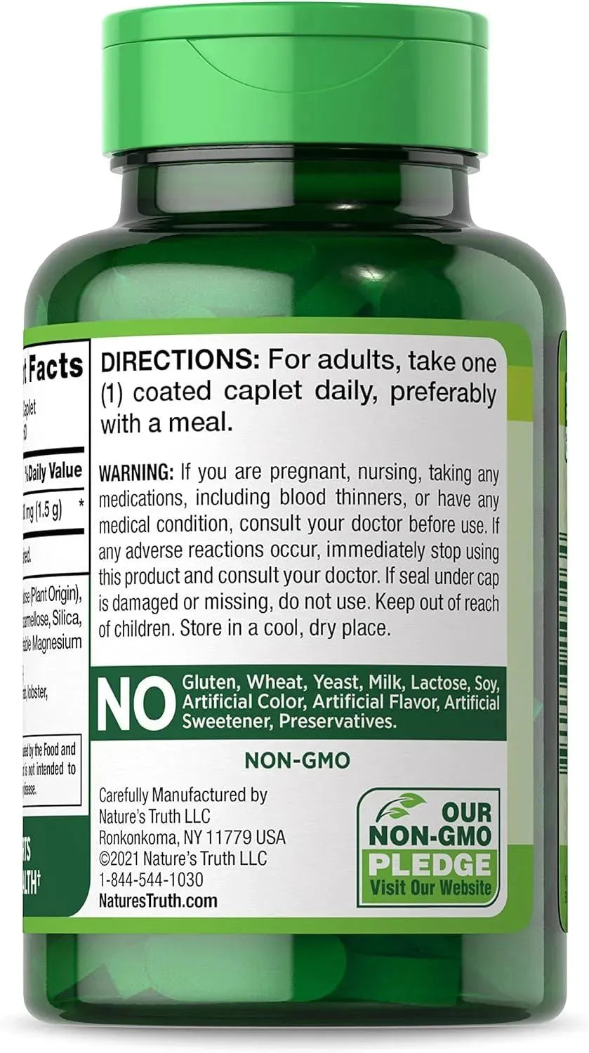 NATURE'S TRUTH - Nature's Truth Glucosamine 1500Mg. 60 Tabletas - The Red Vitamin MX - Suplementos Alimenticios - {{ shop.shopifyCountryName }}