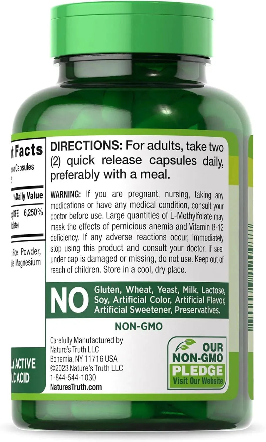 NATURE'S TRUTH - Nature's Truth L-Methylfolate 15Mg. 150 Capsulas - The Red Vitamin MX - Suplementos Alimenticios - {{ shop.shopifyCountryName }}