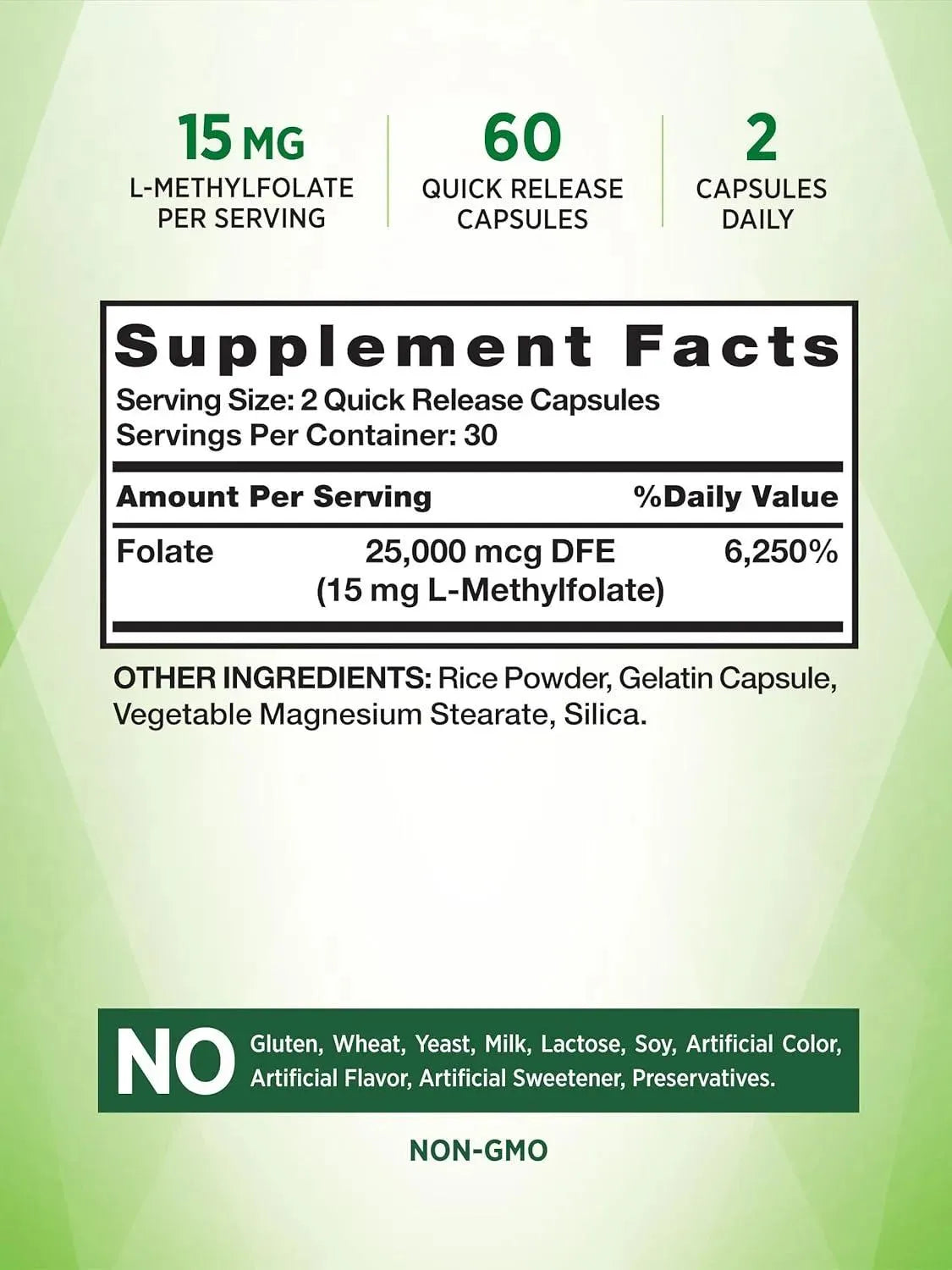 NATURE'S TRUTH - Nature's Truth L Methylfolate 15Mg. 60 Capsulas - The Red Vitamin MX - Suplementos Alimenticios - {{ shop.shopifyCountryName }}