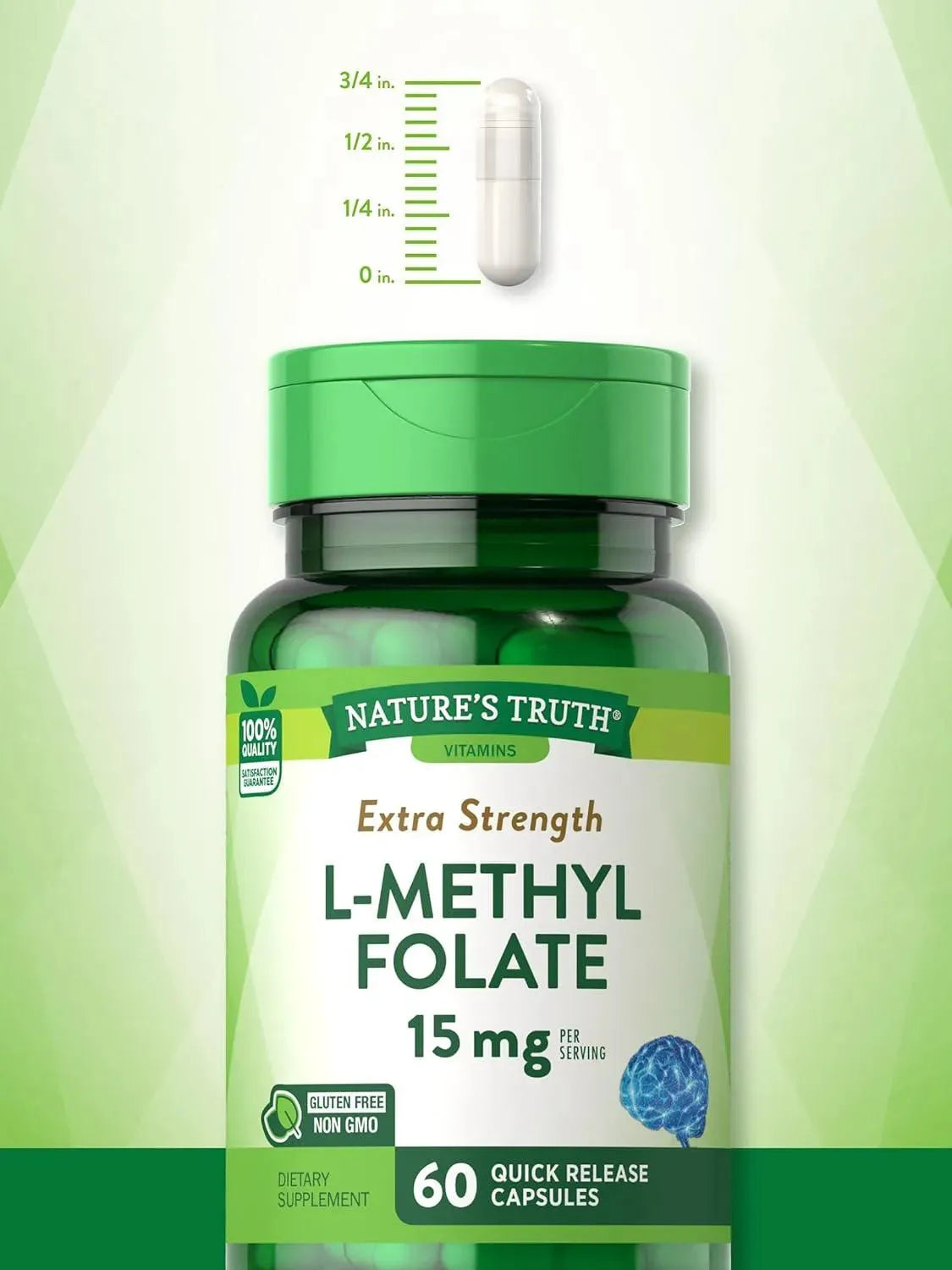 NATURE'S TRUTH - Nature's Truth L Methylfolate 15Mg. 60 Capsulas - The Red Vitamin MX - Suplementos Alimenticios - {{ shop.shopifyCountryName }}