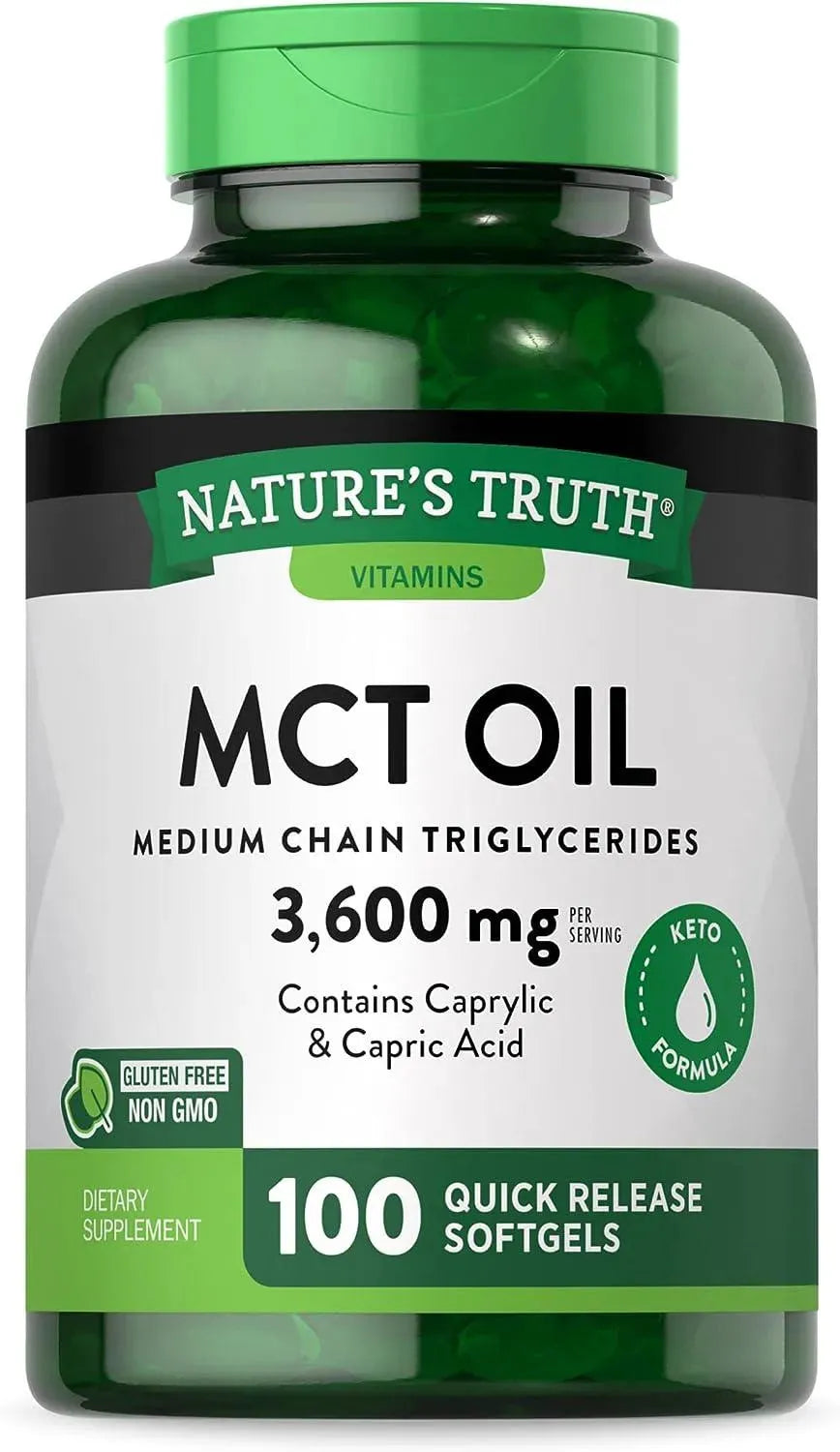 NATURE'S TRUTH - Nature's Truth MCT Oil Capsules 3600Mg. 100 Capsulas Blandas - The Red Vitamin MX - Suplementos Alimenticios - {{ shop.shopifyCountryName }}