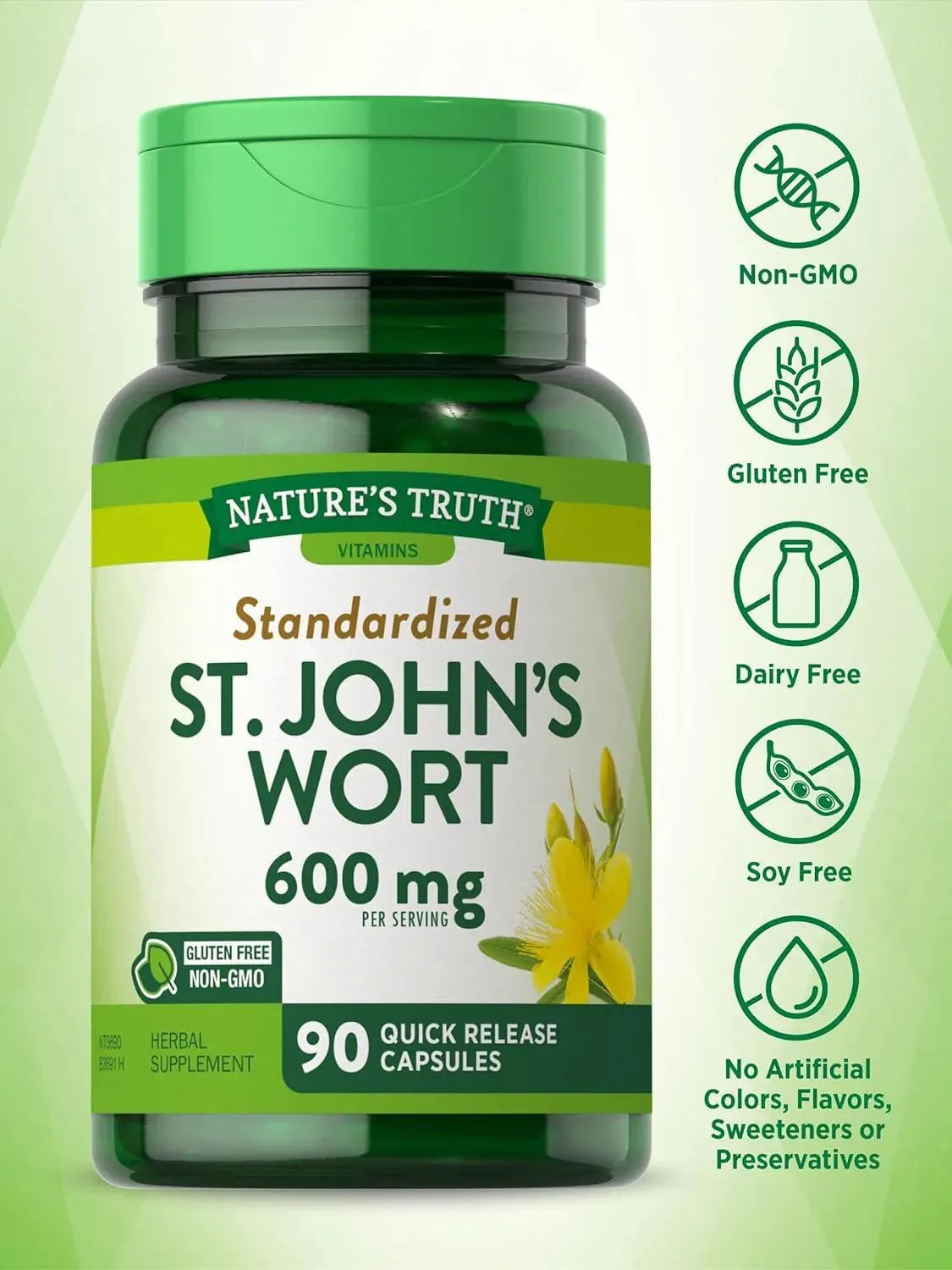 NATURE'S TRUTH - Nature's Truth St Johns Wort 600Mg. 90 Capsulas - The Red Vitamin MX - Suplementos Alimenticios - {{ shop.shopifyCountryName }}