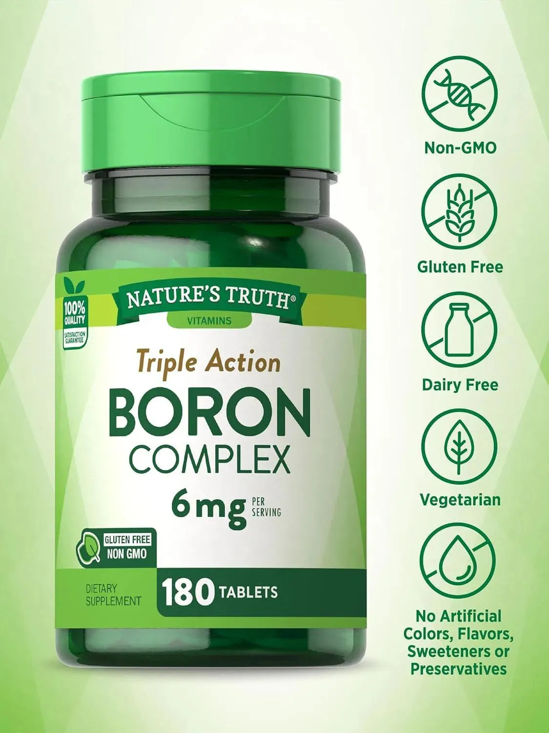 NATURE'S TRUTH - Nature's Truth Triple Action Boron Complex 6 Mg. 180 Capsulas - The Red Vitamin MX - Suplementos Alimenticios - {{ shop.shopifyCountryName }}