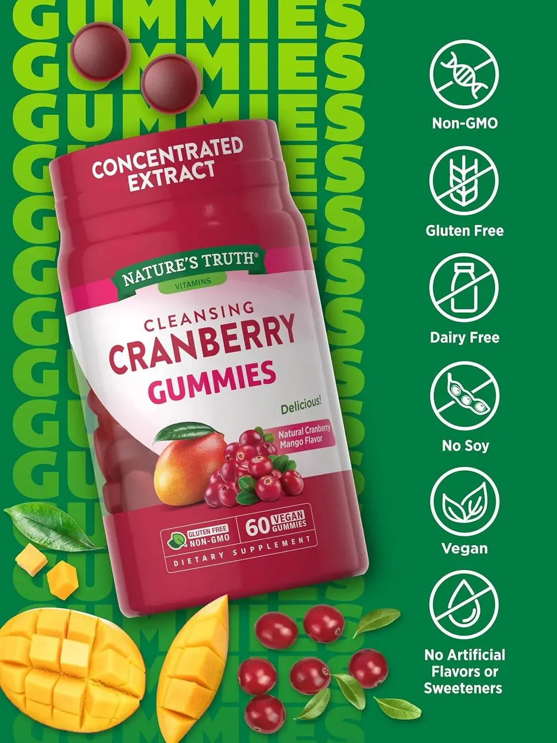 NATURE'S WAY - Nature's Truth Cranberry Gummies 60 Gomitas - The Red Vitamin MX - Suplementos Alimenticios - {{ shop.shopifyCountryName }}
