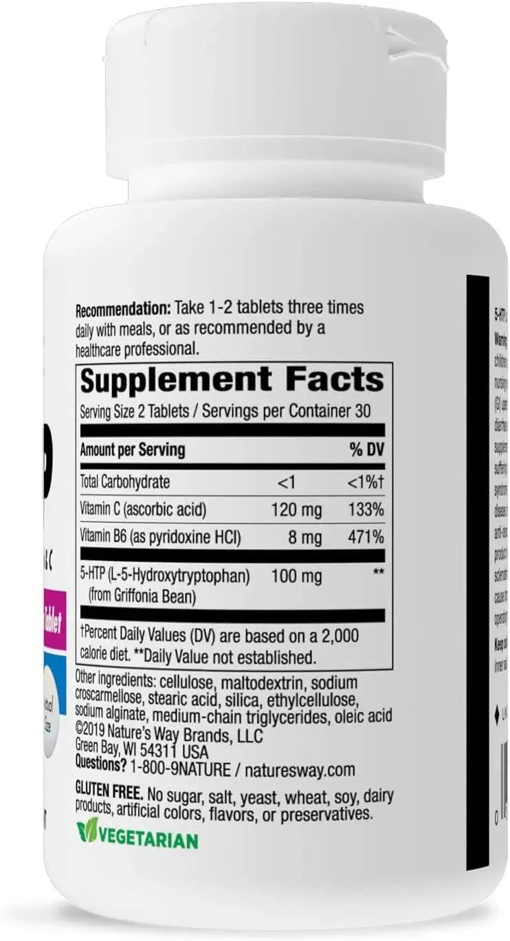 NATURE'S WAY - Nature's Way 5-HTP 50Mg. 60 Tabletas - The Red Vitamin MX - Suplementos Alimenticios - {{ shop.shopifyCountryName }}