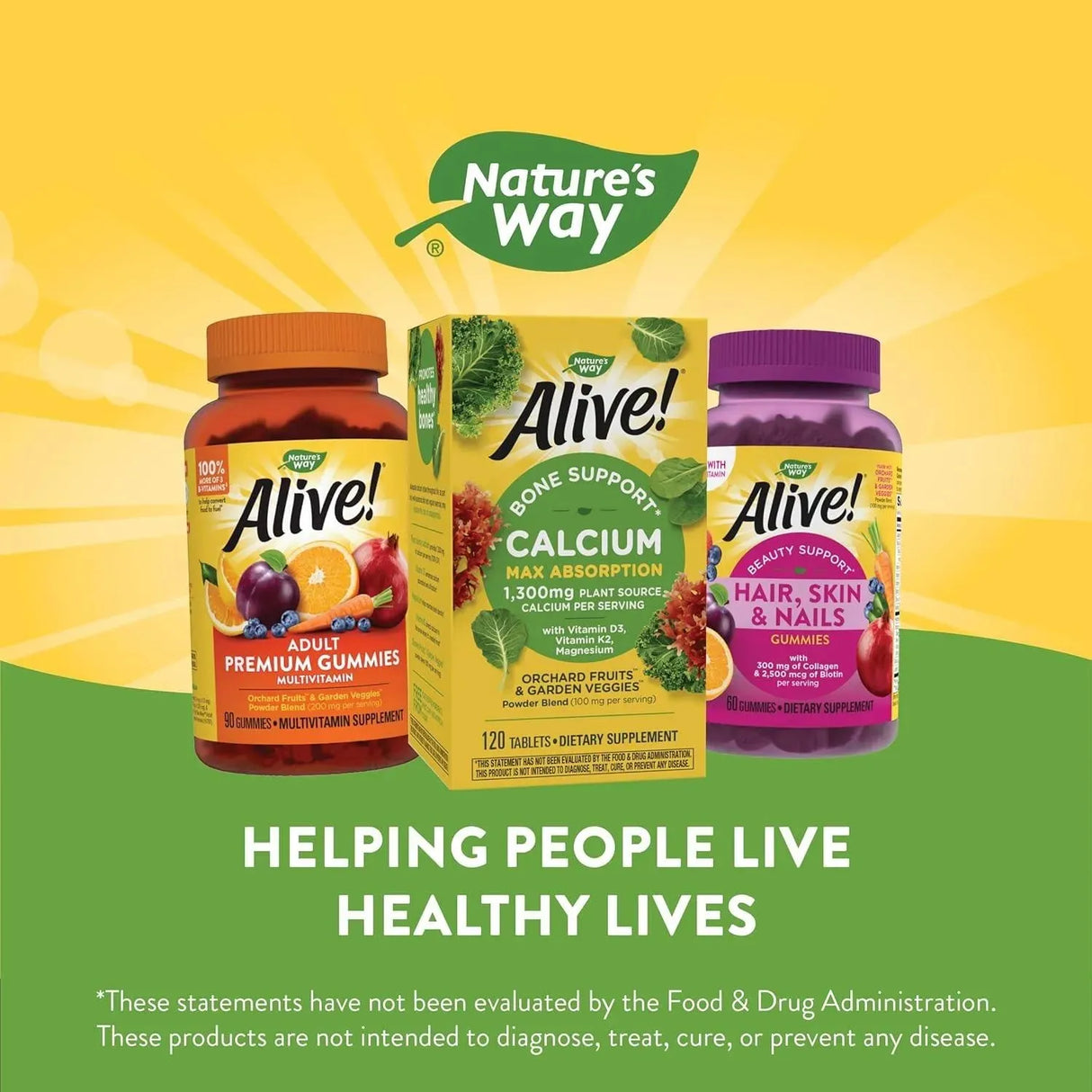 NATURE'S WAY - Nature's Way Alive! Calcium Bone Support 120 Tabletas - The Red Vitamin MX - Suplementos Alimenticios - {{ shop.shopifyCountryName }}