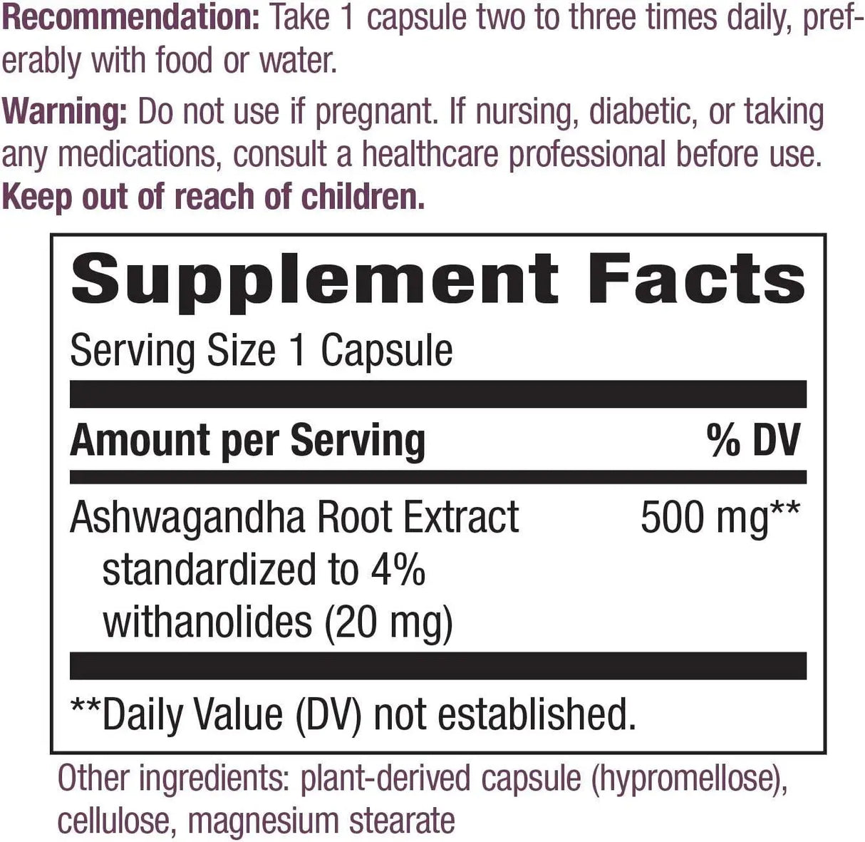 NATURE'S WAY - Nature's Way Ashwagandha 60 Capsulas - The Red Vitamin MX - Suplementos Alimenticios - {{ shop.shopifyCountryName }}