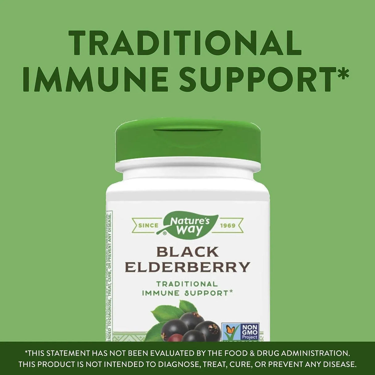 NATURE'S WAY - Nature's Way Black Elderberry 100 Capsulas - The Red Vitamin MX - Suplementos Alimenticios - {{ shop.shopifyCountryName }}