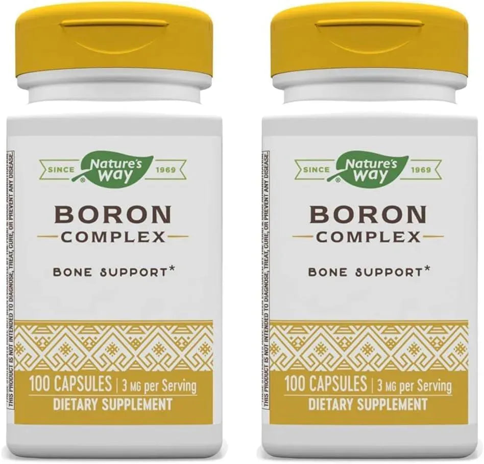 NATURE'S WAY - Nature's Way Boron Complex 3 Mg. 100 Capsulas 2 Pack - The Red Vitamin MX - Suplementos Alimenticios - {{ shop.shopifyCountryName }}