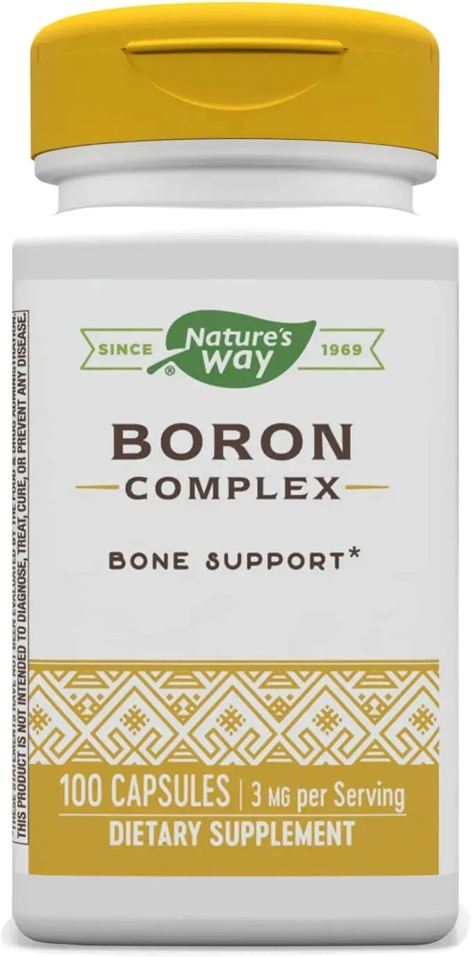 NATURE'S WAY - Nature's Way Boron Complex 3 Mg. 100 Capsulas - The Red Vitamin MX - Suplementos Alimenticios - {{ shop.shopifyCountryName }}