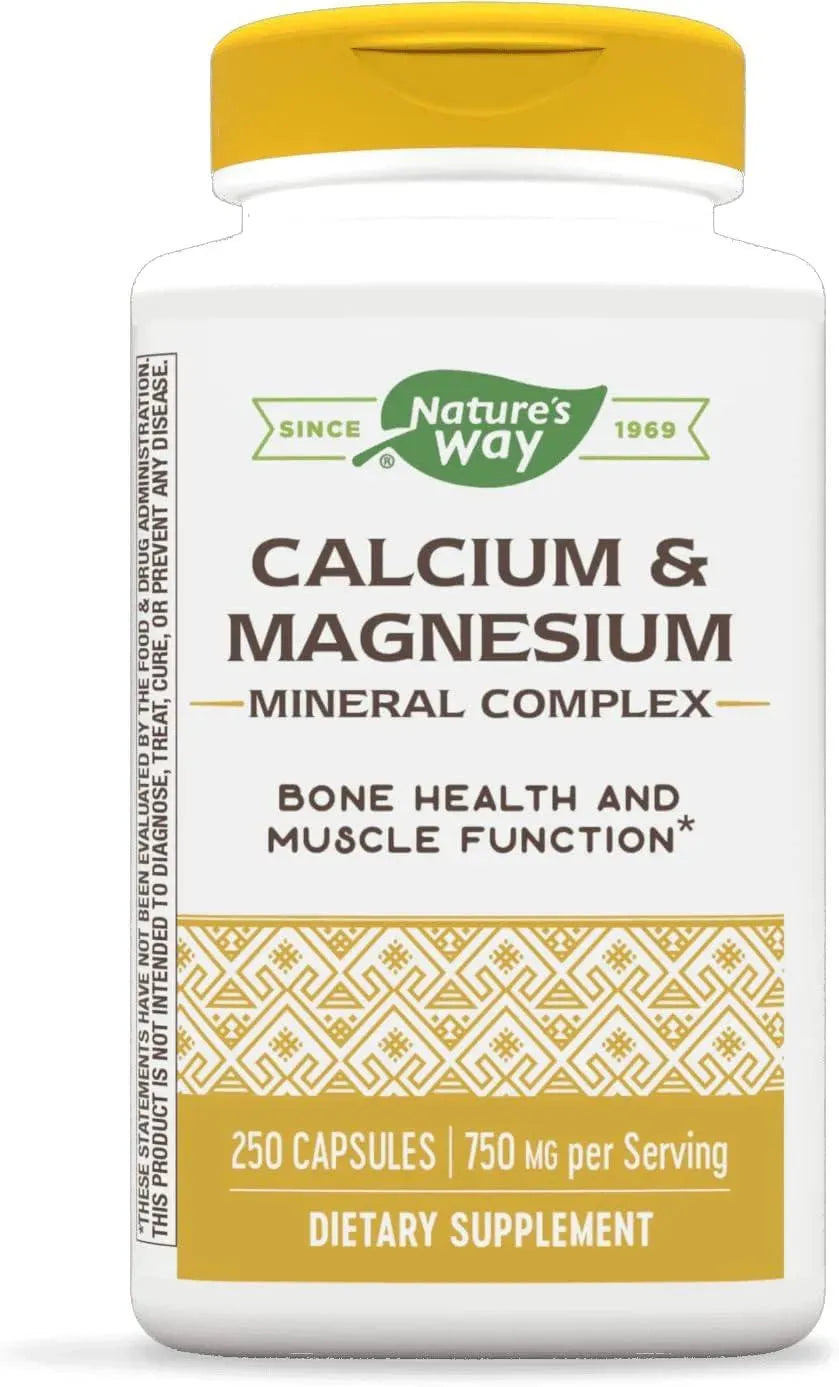 NATURE'S WAY - Nature's Way Calcium & Magnesium Mineral Complex 750Mg. 250 Capsulas - The Red Vitamin MX - Suplementos Alimenticios - {{ shop.shopifyCountryName }}