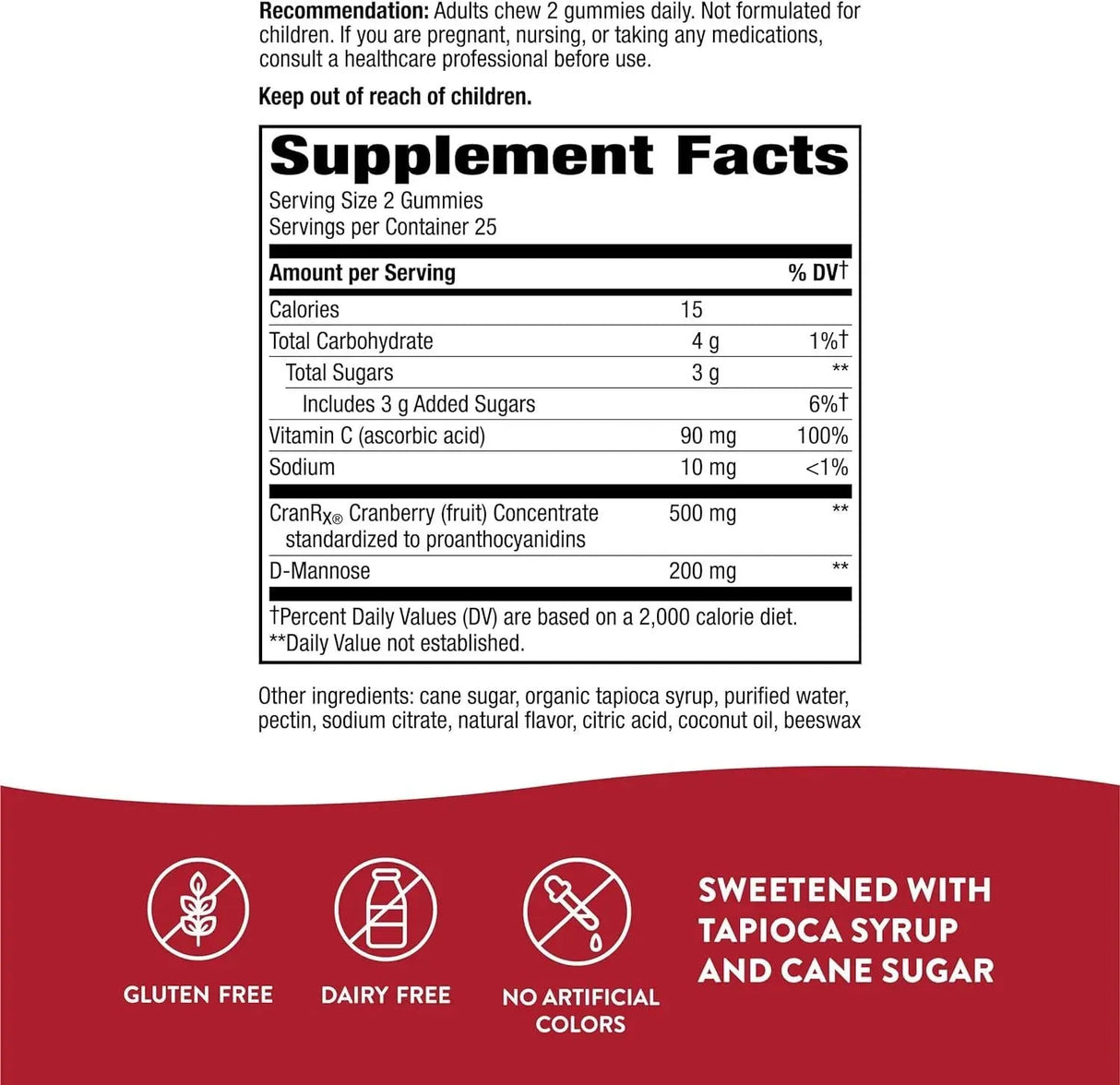 NATURE'S WAY - Nature's Way CranRx Cranberry 50 Gomitas - The Red Vitamin MX - Suplementos Alimenticios - {{ shop.shopifyCountryName }}