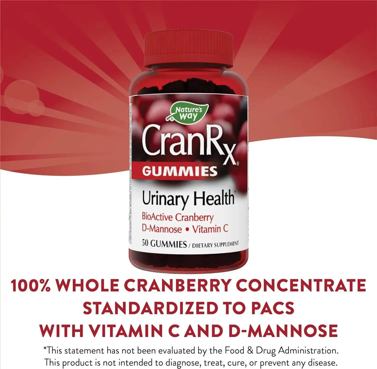 NATURE'S WAY - Nature's Way CranRx Cranberry 50 Gomitas - The Red Vitamin MX - Suplementos Alimenticios - {{ shop.shopifyCountryName }}