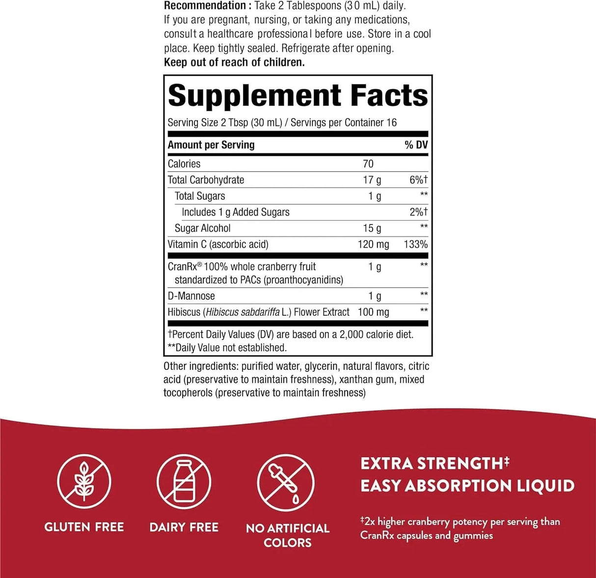 NATURE'S WAY - Nature's Way CranRx Extra Strength Cranberry 1,000Mg. 480Ml. - The Red Vitamin MX - Suplementos Alimenticios - {{ shop.shopifyCountryName }}