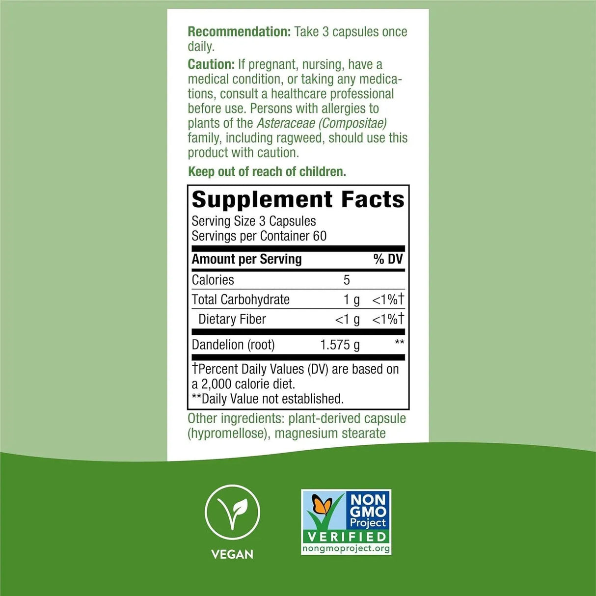 NATURE'S WAY - Nature's Way Dandelion Root Diuretic Herb 525Mg. 180 Capsulas - The Red Vitamin MX - Suplementos Alimenticios - {{ shop.shopifyCountryName }}