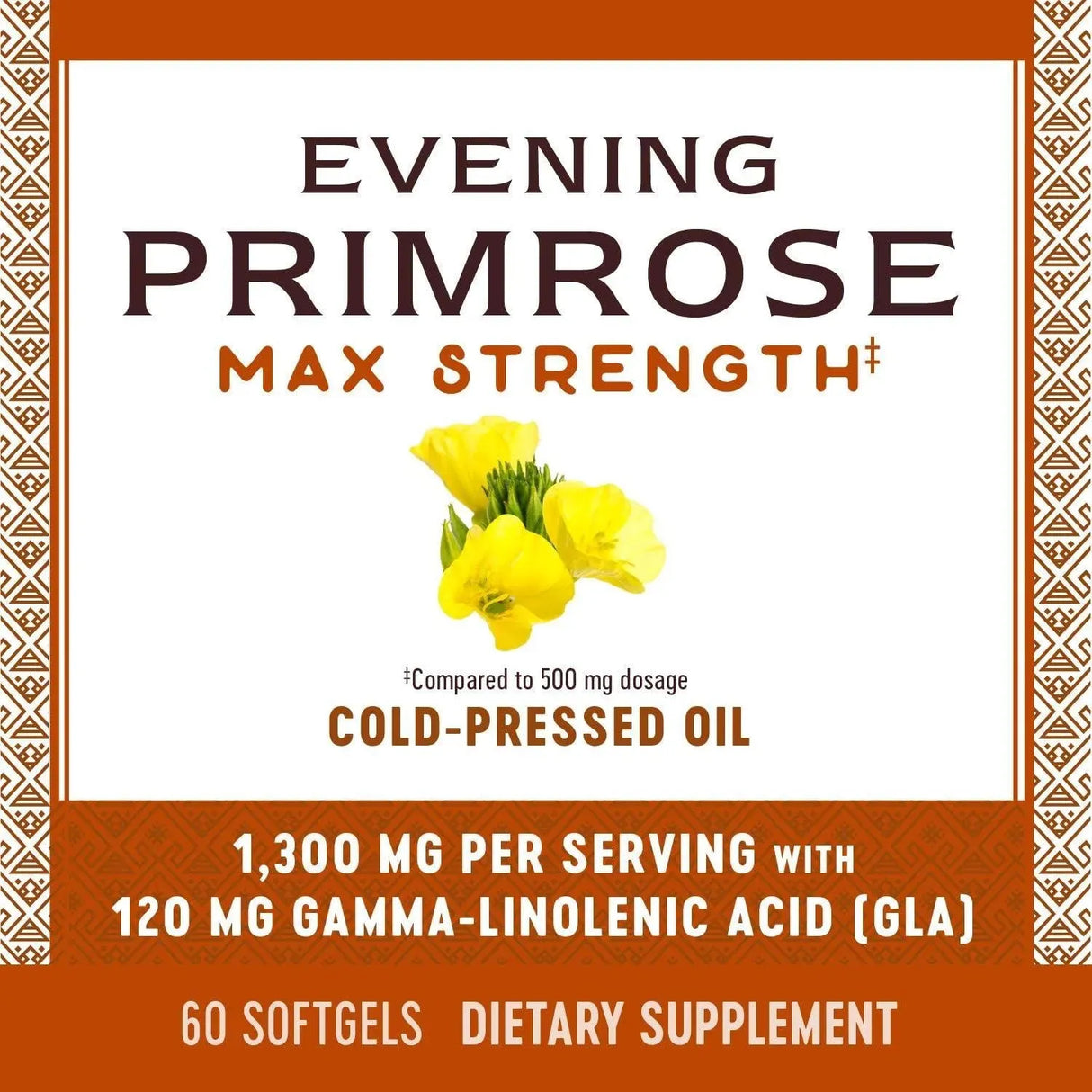 NATURE'S WAY - Nature's Way Evening Primrose Oil 1300Mg. 60 Capsulas Blandas - The Red Vitamin MX - Suplementos Alimenticios - {{ shop.shopifyCountryName }}