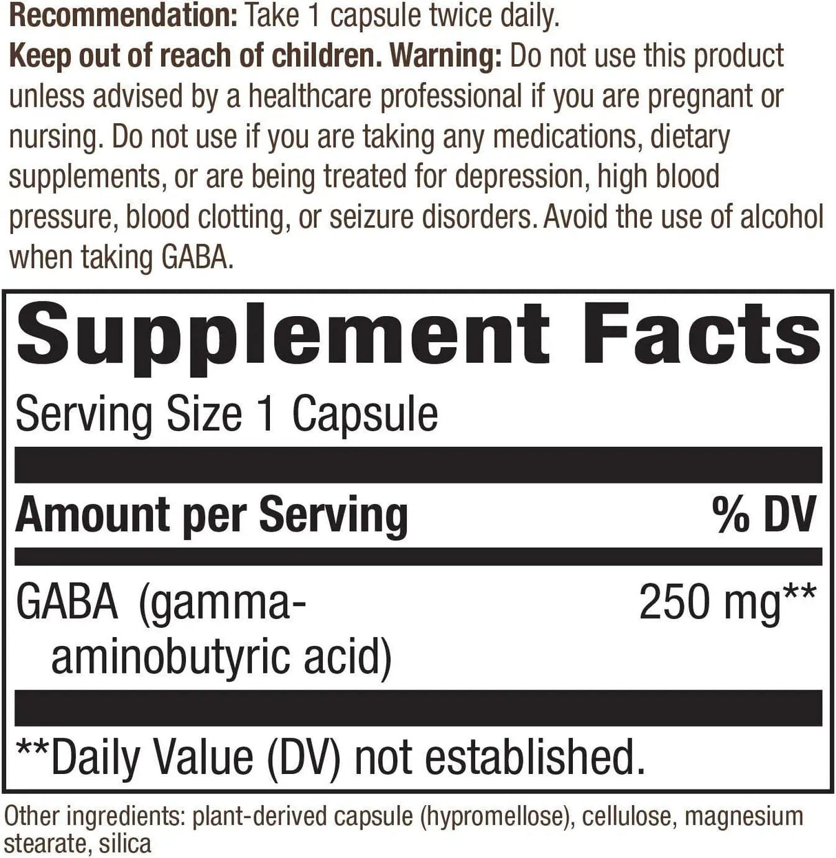 NATURE'S WAY - Nature's Way GABA Gamma-Aminobutyric Acid 60 Capsulas - The Red Vitamin MX - Suplementos Alimenticios - {{ shop.shopifyCountryName }}