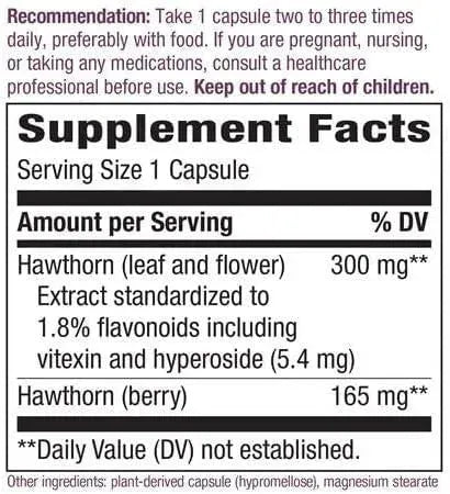 NATURE'S WAY - Nature's Way Hawthorn Berries 300Mg. 90 Capsulas 2 Pack - The Red Vitamin MX - Suplementos Alimenticios - {{ shop.shopifyCountryName }}