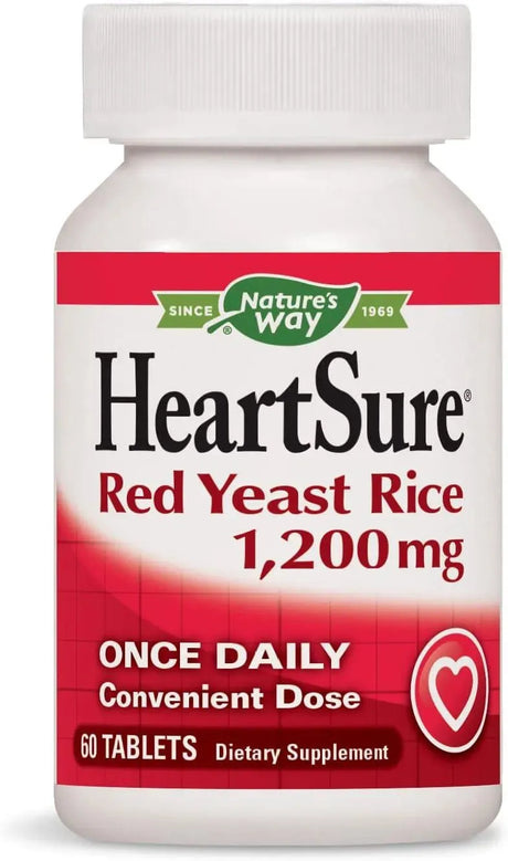 NATURE'S WAY - Nature's Way HeartSure Red Yeast Rice 1200Mg. 60 Tabletas - The Red Vitamin MX - Suplementos Alimenticios - {{ shop.shopifyCountryName }}