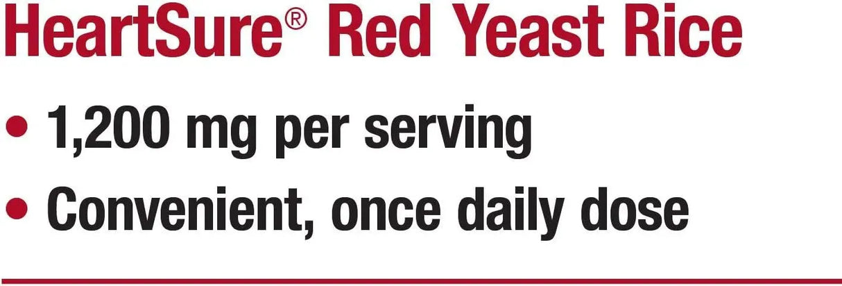 NATURE'S WAY - Nature's Way HeartSure Red Yeast Rice 1200Mg. 60 Tabletas - The Red Vitamin MX - Suplementos Alimenticios - {{ shop.shopifyCountryName }}