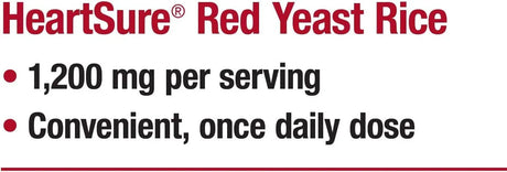NATURE'S WAY - Nature's Way HeartSure Red Yeast Rice 1200Mg. 60 Tabletas - The Red Vitamin MX - Suplementos Alimenticios - {{ shop.shopifyCountryName }}