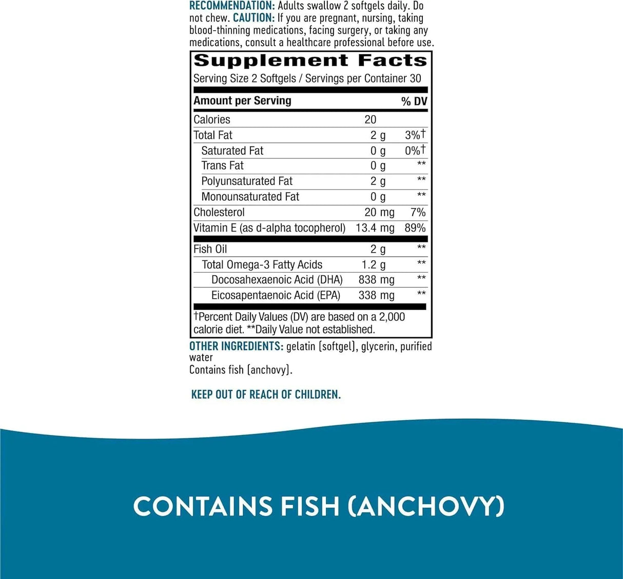 NATURE'S WAY - Nature's Way Mega-DHA Premium Fish Oil 60 Capsulas Blandas - The Red Vitamin MX - Suplementos Alimenticios - {{ shop.shopifyCountryName }}