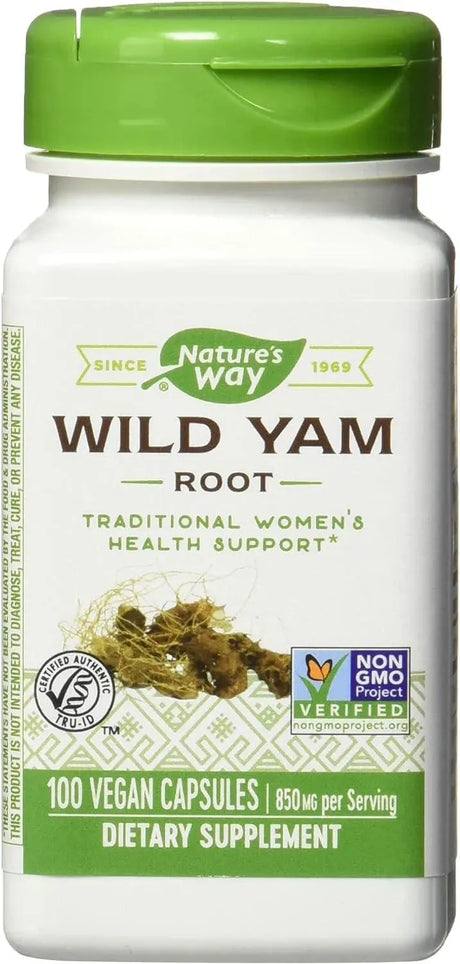 NATURE'S WAY - Nature's Way Wild Yam Root 850Mg. 100 Capsulas - The Red Vitamin MX - Suplementos Alimenticios - {{ shop.shopifyCountryName }}
