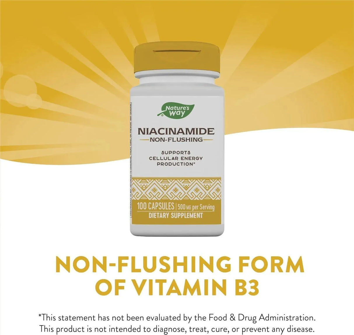 NATURE'S WAY - Nature's Way Niacinamide 500Mg. 100 Capsulas - The Red Vitamin MX - Suplementos Alimenticios - {{ shop.shopifyCountryName }}