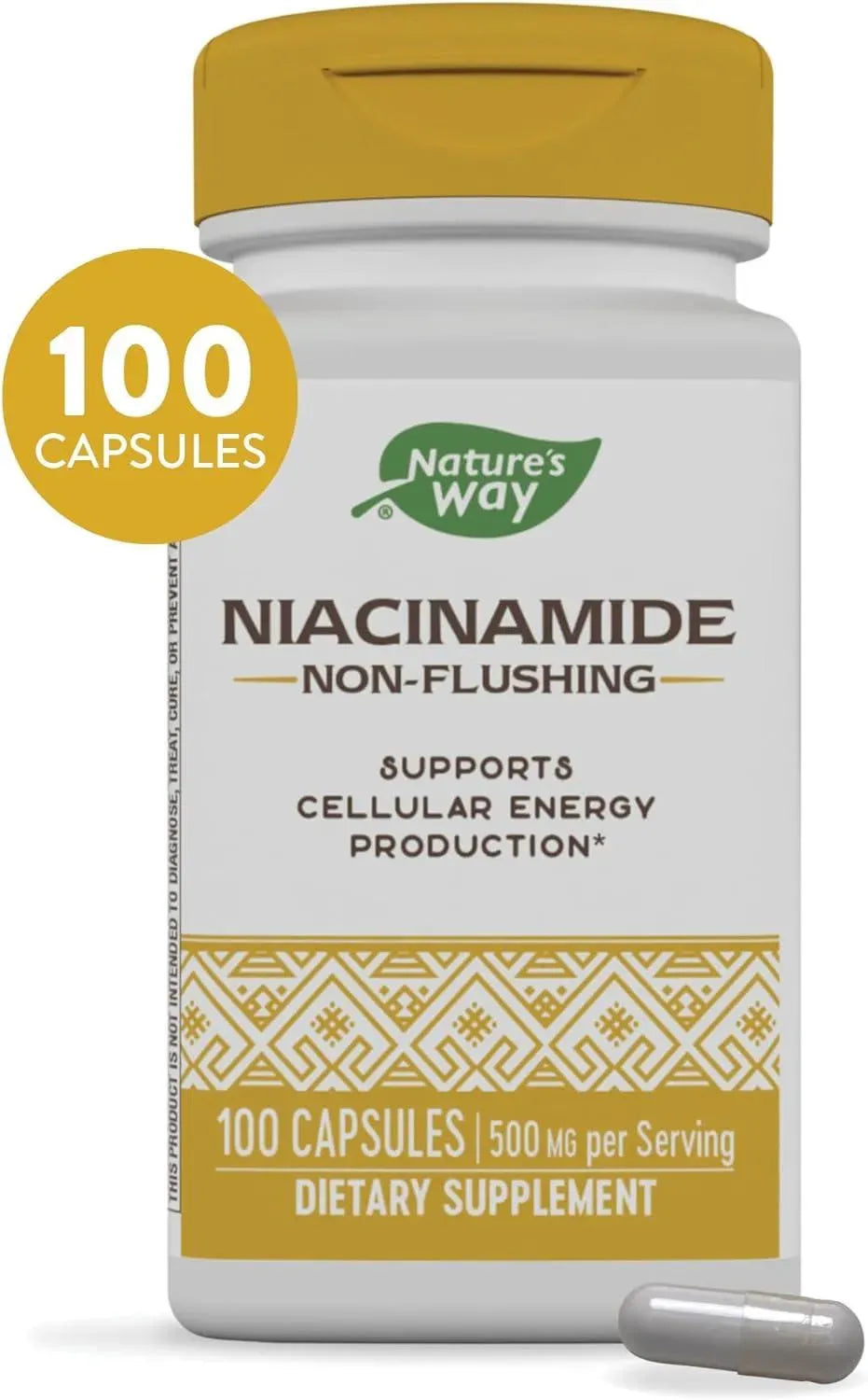 NATURE'S WAY - Nature's Way Niacinamide 500Mg. 100 Capsulas - The Red Vitamin MX - Suplementos Alimenticios - {{ shop.shopifyCountryName }}