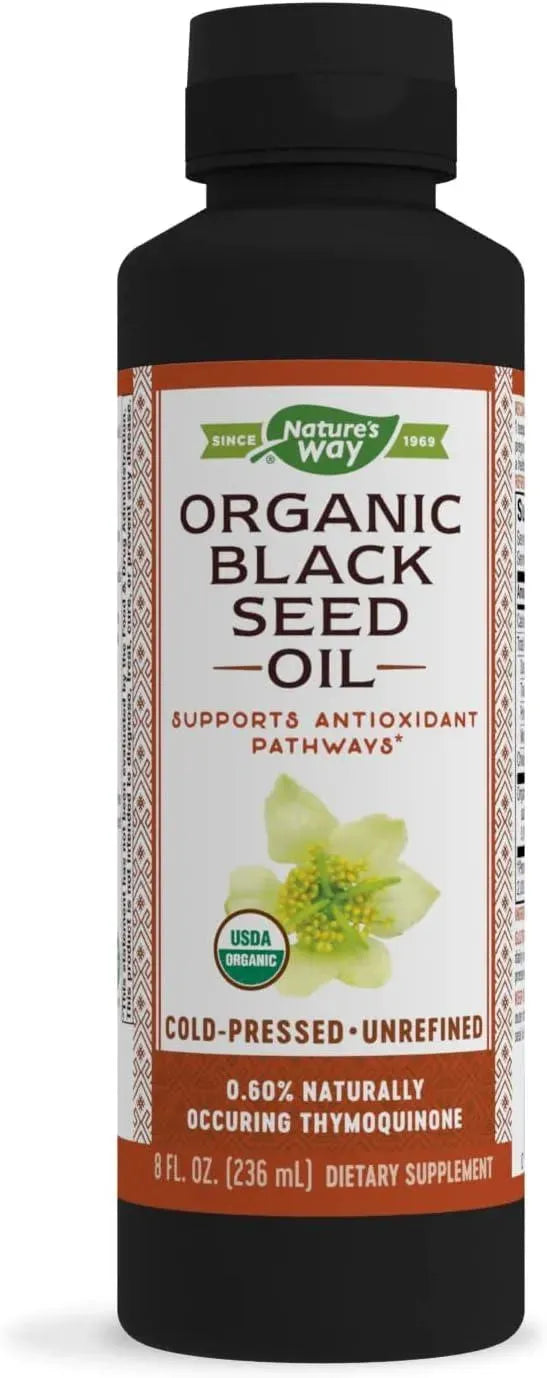 NATURE'S WAY - Nature's Way Organic Black Seed Oil 236Ml. - The Red Vitamin MX - Suplementos Alimenticios - {{ shop.shopifyCountryName }}