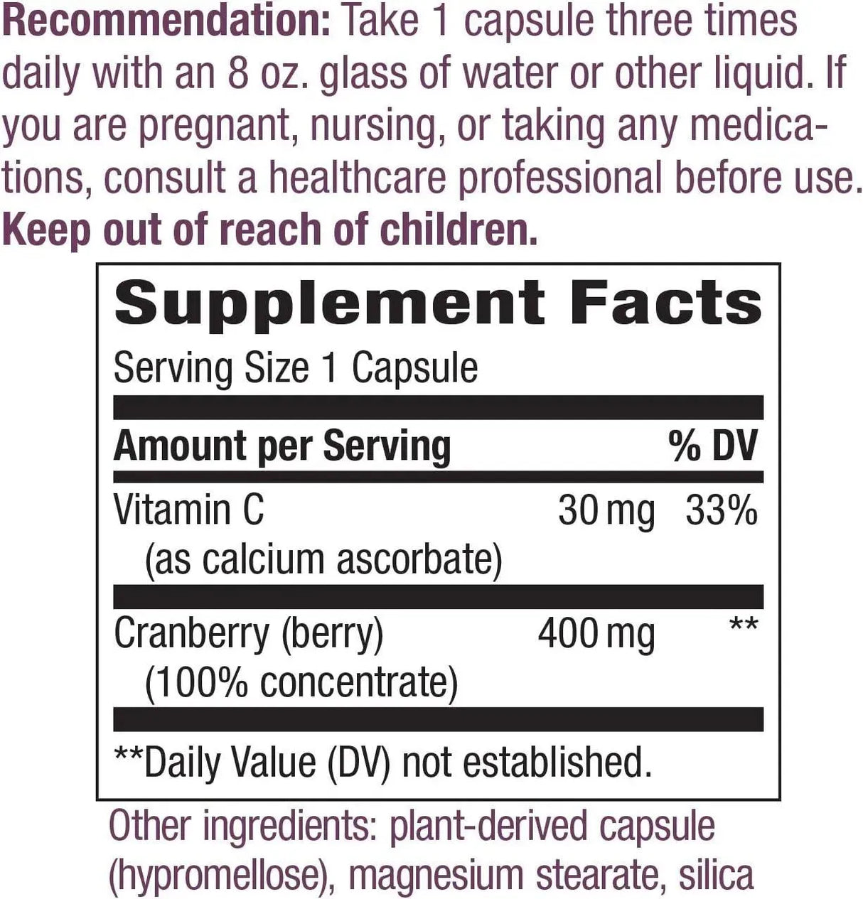 NATURE'S WAY - Nature's Way Premium Blend Cranberry 400Mg. 60 Capsulas - The Red Vitamin MX - Suplementos Alimenticios - {{ shop.shopifyCountryName }}