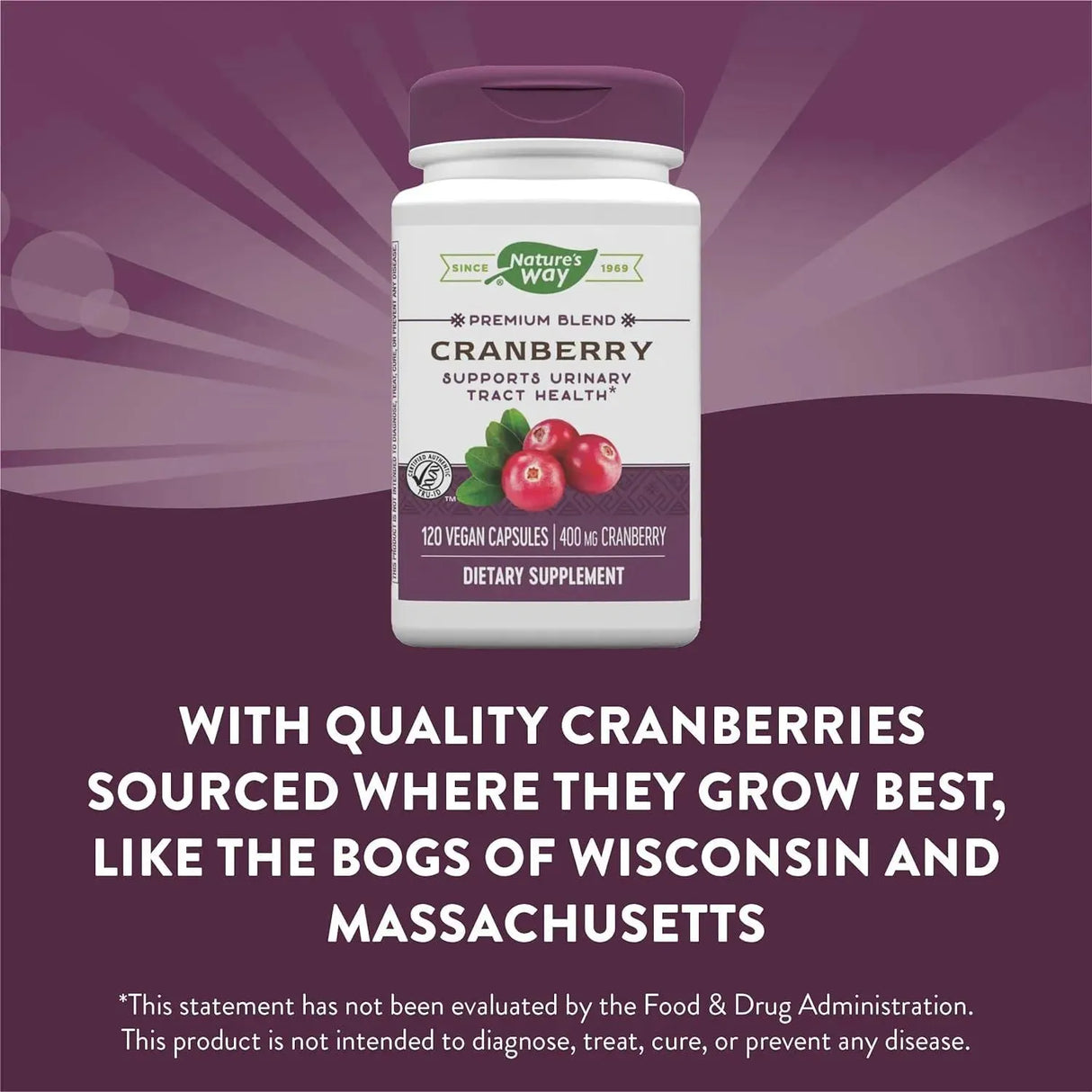 NATURE'S WAY - Nature's Way Premium Cranberry 400Mg. 120 Capsulas - The Red Vitamin MX - Suplementos Alimenticios - {{ shop.shopifyCountryName }}