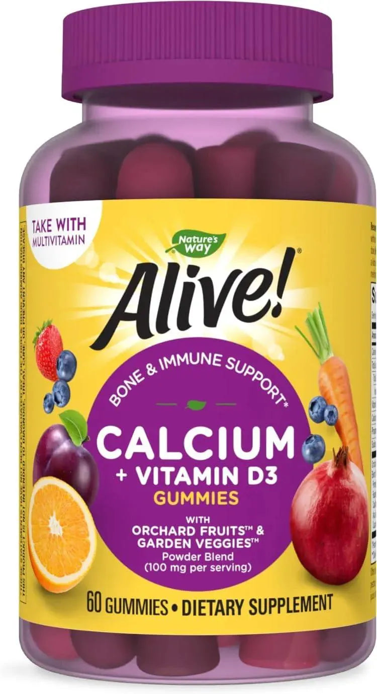 NATURE'S WAY - Nature's Way Premium Daily Calcium + Vitamin D3 60 Gomitas - The Red Vitamin MX - Suplementos Alimenticios - {{ shop.shopifyCountryName }}