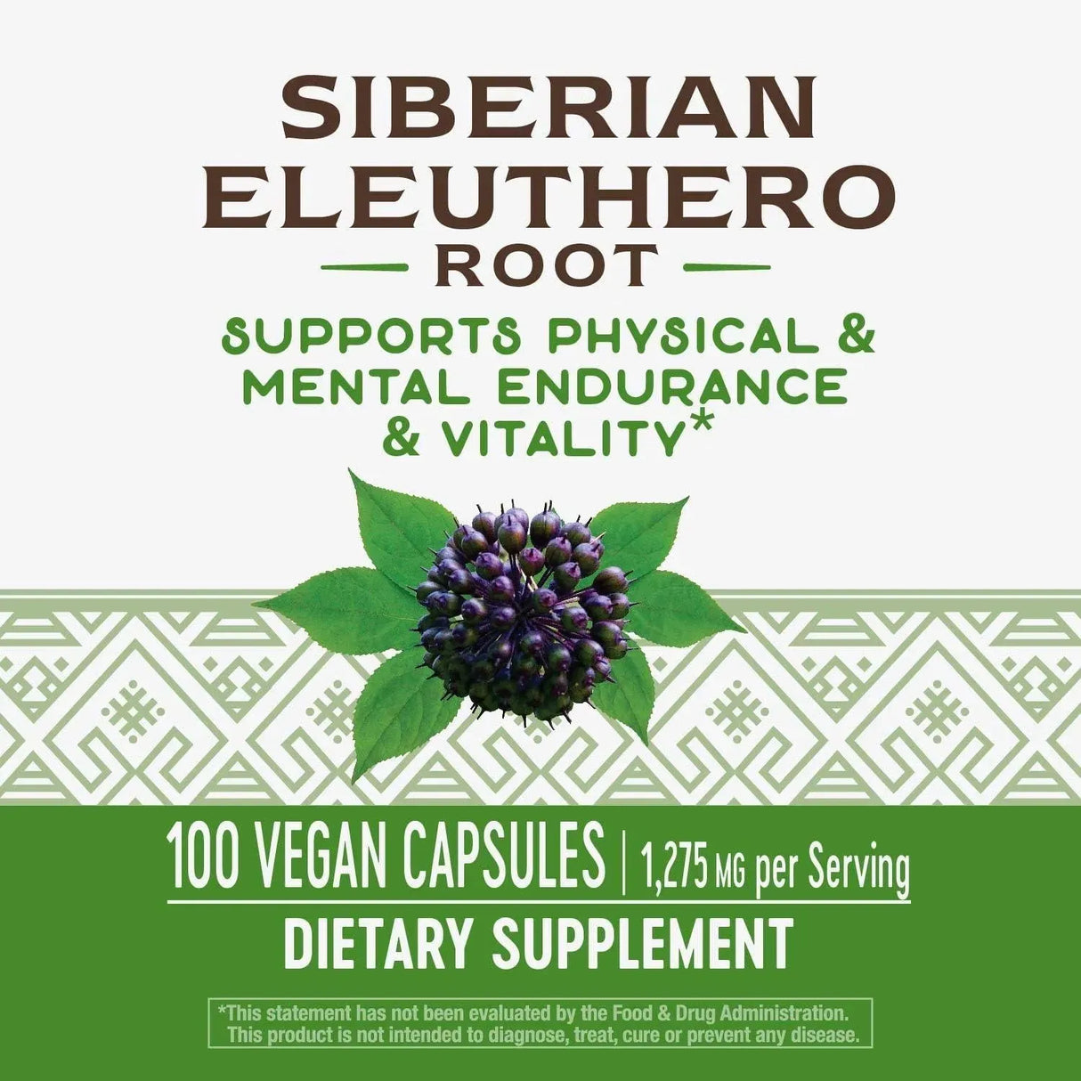 NATURE'S WAY - Nature's Way Premium Herbal Siberian Eleuthero Root 1275Mg. 100 Capsulas - The Red Vitamin MX - Suplementos Alimenticios - {{ shop.shopifyCountryName }}