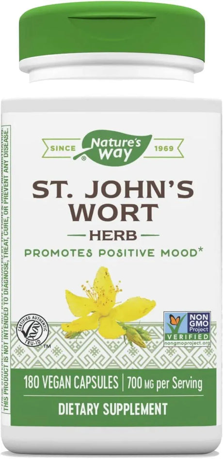 NATURE'S WAY - Nature's Way Premium St. John’s Wort Herb 700Mg. 180 Capsulas - The Red Vitamin MX - Suplementos Alimenticios - {{ shop.shopifyCountryName }}