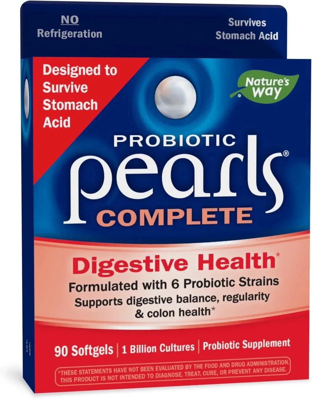 NATURE'S WAY - Nature's Way Probiotic Pearls Complete 90 Capsulas Blandas - The Red Vitamin MX - Suplementos Alimenticios - {{ shop.shopifyCountryName }}