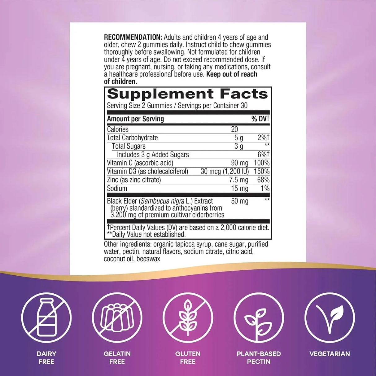 NATURE'S WAY - Nature's Way Sambucus Elderberry 60 Gomitas - The Red Vitamin MX - Suplementos Alimenticios - {{ shop.shopifyCountryName }}