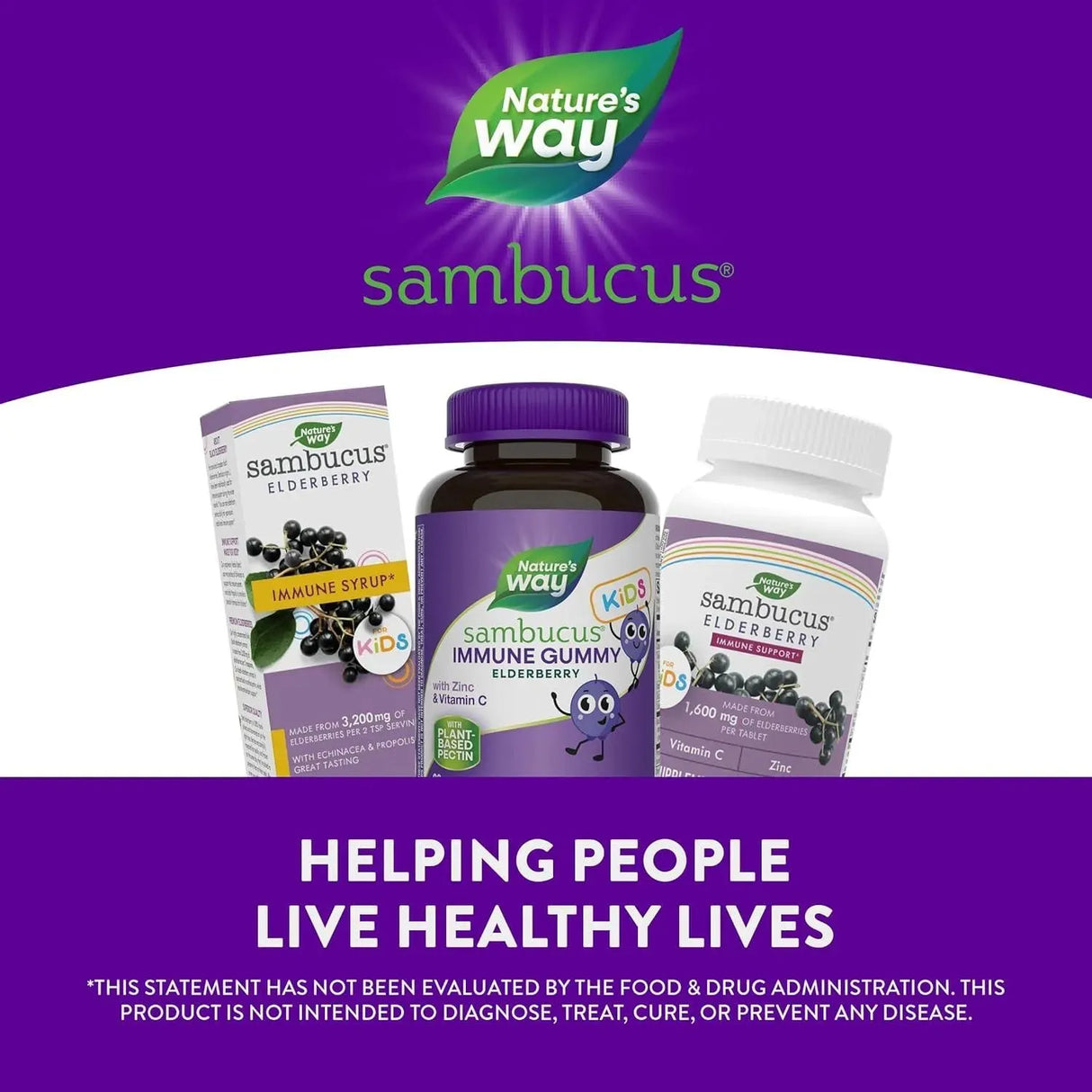 NATURE'S WAY - Nature's Way Sambucus Elderberry Immune Gummies for Kids 60 Gomitas - The Red Vitamin MX - Suplementos Alimenticios - {{ shop.shopifyCountryName }}