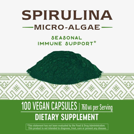NATURE'S WAY - Nature's Way Spirulina Micro-Algae 760Mg. - The Red Vitamin MX - Suplementos Alimenticios - {{ shop.shopifyCountryName }}